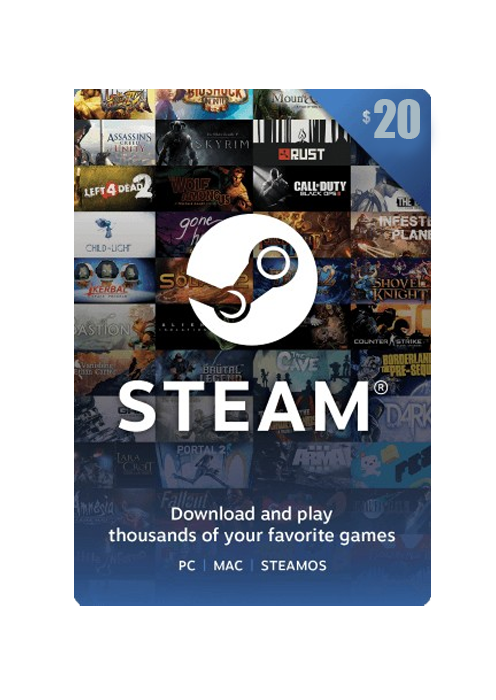 Steam Wallet Code USD 20 (US)